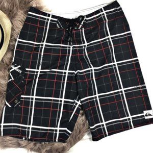 Quicksilver Plaid Board Shorts